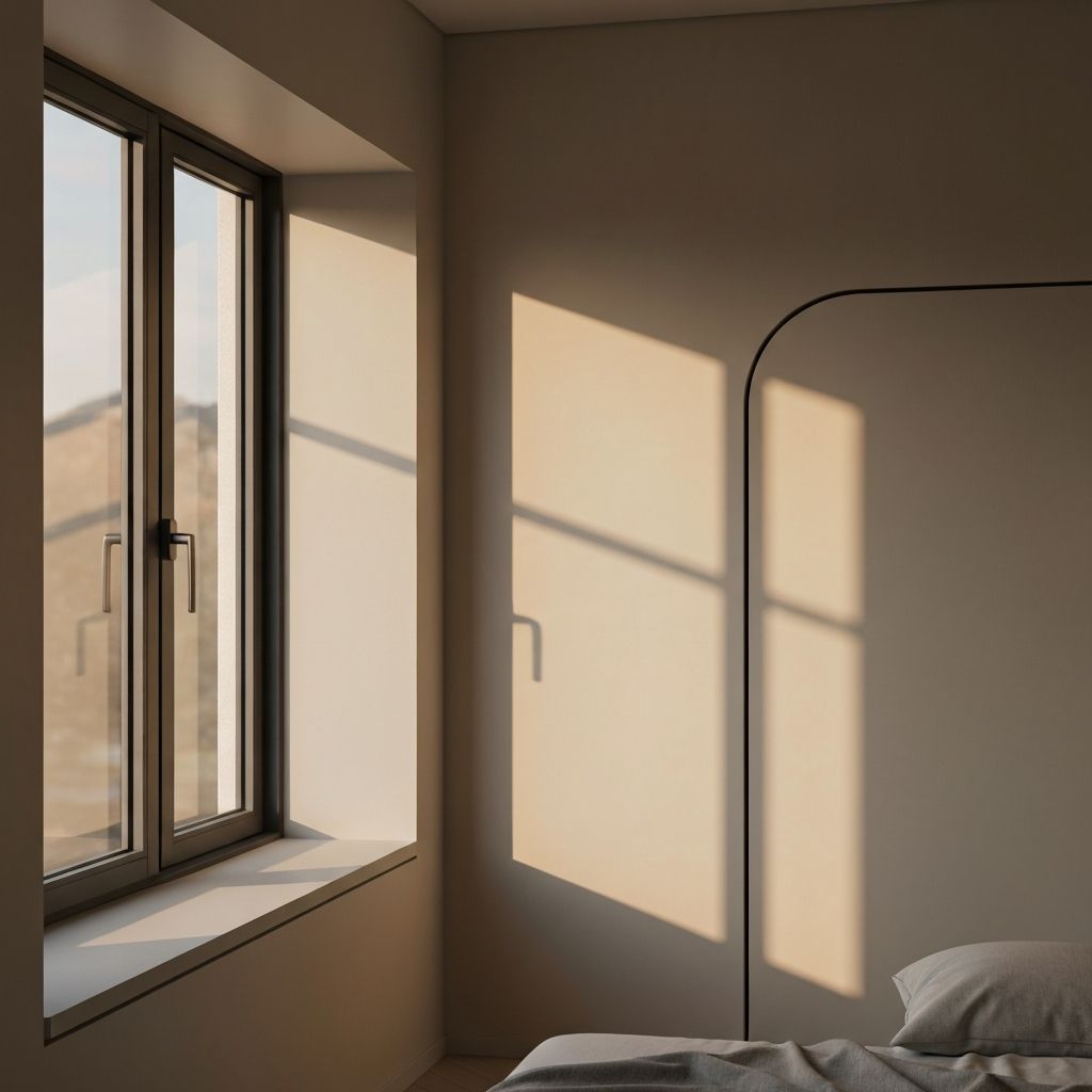 Morning state - soft light streaming through window